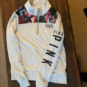 Victoria secret pink quarter zip sweater